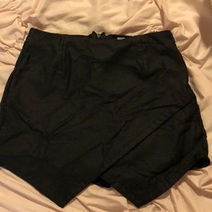 Black envelope skirt